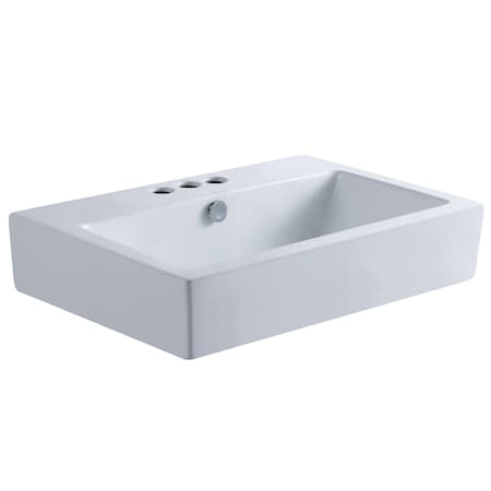 Fauceture Century Vessel Sink, White EV4318W34